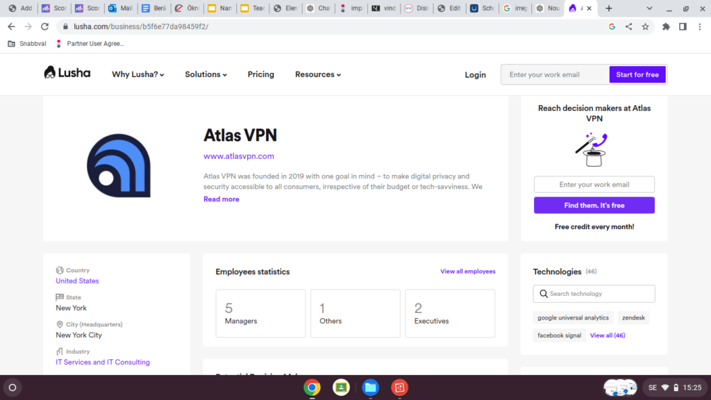 Email marketing Atlas VPN